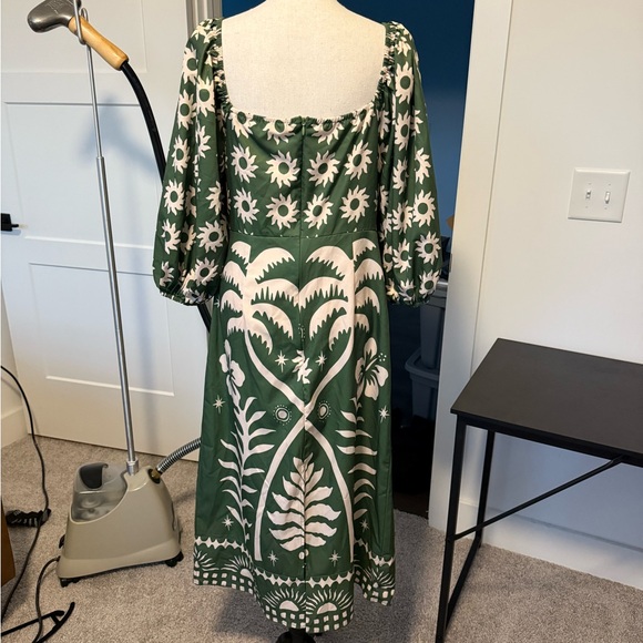 Tropical Floral Green Dress - Picture 5 of 5